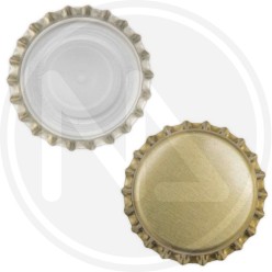 TAPPO A CORONA TIPO ANONIMO ORO BRUNITO BUSTA 100 PZ.