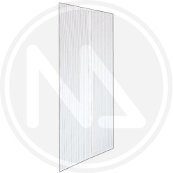 white MOSQUITO NET With VELCRO for MAGNETIC STRIPED DOORS