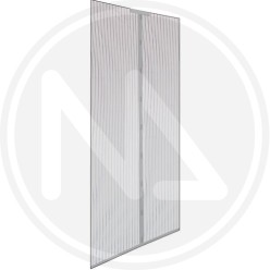 ZANZARIERA Con VELCRO per PORTE MAGNETICA "ECCO MAGNET" grigio