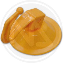hook with suction pad with lever