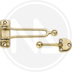 SHINY brass security hook for door