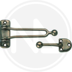 GANCIO DI SICUREZZA PORTA in ottone BRONZATO