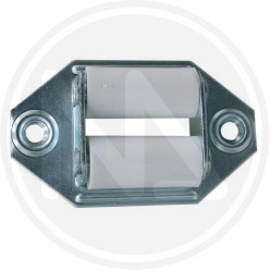 lateral strap guide for shutter