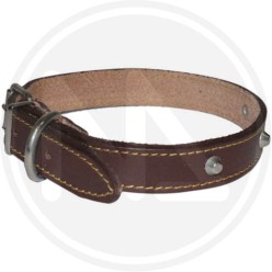 COLLARE in CUOIO CON BORCHIE per cane