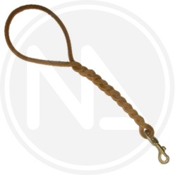 GUINZAGLIO IN CUOIO a treccia per cane