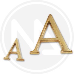 brass letter 80 MM. A-C
