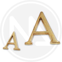 LETTERA IN OTTONE 40 MM. A-M