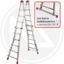 TELESCOPIC LADDER ALUMINUM "PEPPINA" maurer