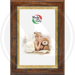 CORNICE "ARTE POVERA" in NOCE CLASSICO*