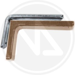 brown bracket for furnishings with cover