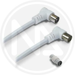 Linear TV CABLE with ELBOW plugs