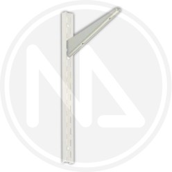 MENSOLA PER PROFILO IN ACCIAIO VERNICIATO BIANCO