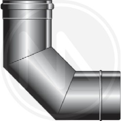 stainless steel ANGLE FOR EXHAUST PIPE "SPEEDY-03"