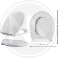 sedile per vaso wc in resina "boxer"