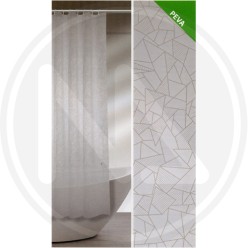 TENDA DOCCIA VINILE "MOSAICO BIANCO"*