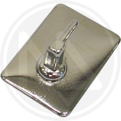 RECTANGULAR steel hook sticker for curtain rods