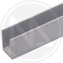 SILVER ALUMINIUM outline "CANALINO U"