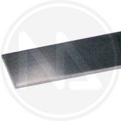 "FLAT" ALUMINUM PROFILE, shiny silver