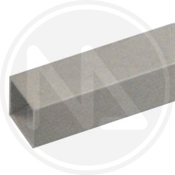 PROFILO IN ALLUMINIO ARGENTO "TUBO QUADRO"