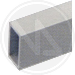 SILVER ALUMINIUM outline "TUBO RETTANGOLARE"