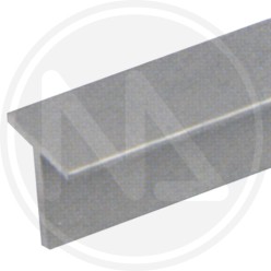 PROFILO IN ALLUMINIO ARGENTO "T"