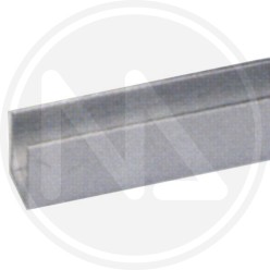 CHROMED ALUMINIUM outline "CANALINO U"