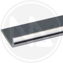 PROFILO IN ALLUMINIO ARGENTO CROMATO "UNGHIETTA"