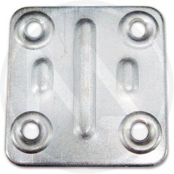 piastrina PER GIUNZIONI quadra in acciaio zincato