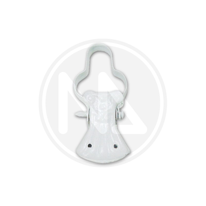 PINZETTONE per tende "BAROCCO" BIANCO