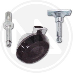 nylon semispherycal wheel with hinge and revolving plate kit