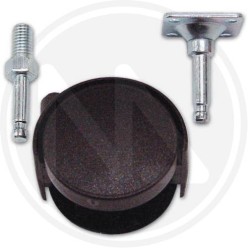 nylon double wheel with hinge and revolving plate kit