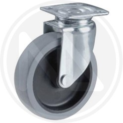 rubber wheel with revolving plate "d1p 7 FORCELLA"