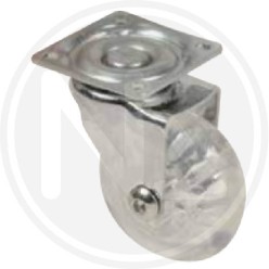 TRANSPARENT RUBBER WHEEL WITH PLATE