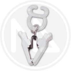 SCORREVOLI PER SCORRITENDA CON PINZETTA IN NYLON