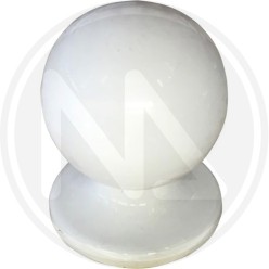 WHITE alloy knob for furniture 1210