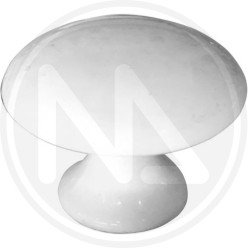 WHITE zama alloy knob for furniture 1195