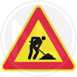 SIGNAL FOR SITE IN METAL "WORKS" FIG 383