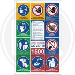 SIGNAL FOR CONSTRUCTION SITE IN polionda "11 covid-19 symbols"