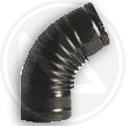 black matt pipe with a bend for stove