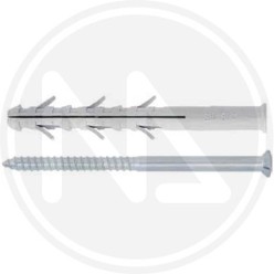 extended nylon plug with flat head screw and collar