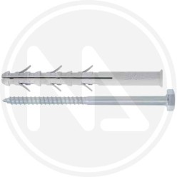 NYLON PLUG extended 3 wings with screw te nd