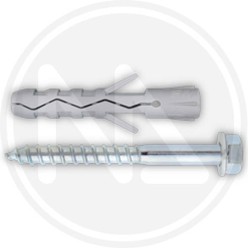 nylon plug with hexagonal head screw and washer