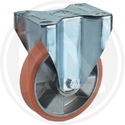 polyurethane wheel with fixed plate "avcf"