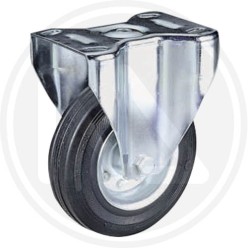 RUOTA IN GOMMA Con PIASTRA FISSA "EFBS"