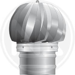 round base radiant head for fireplaces