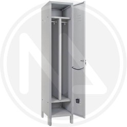 DIRTY-CLEAN SLIM METAL WARDROBE 1 PLACE + shoes divider