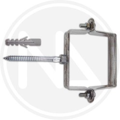 square collar for rain pipes "scp" fischer