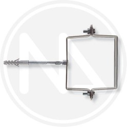 square collar for rain pipes "scp v" fischer