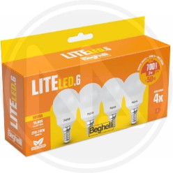 LITELED6 LED LAMP CF.4 PCS SPHERE BEGHELLI