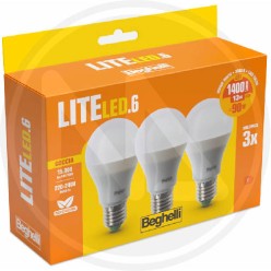 DROP LED LAMP "liteled.5" CF. 3 PCS. BEGHELLI